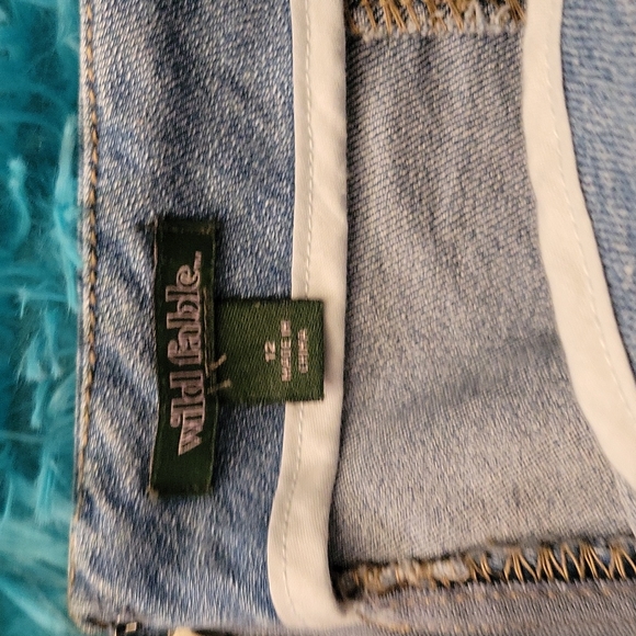 Wild Fable Denim Mini Skirt Size 12 - Picture 2 of 5